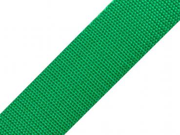 Gurtband Uni 40 mm breit Smaragdgrün